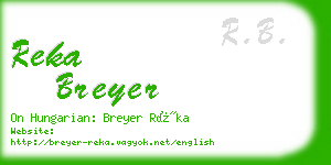 reka breyer business card